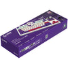Lorgar kbp70tklw, gaming toetsenbord (wit, us lay-out, logar toxic purple, tkl, rgb, hot-swappable, pbt double-shot, bluetooth 2.4ghz usb)
