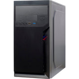 Inter-tech it-6502 romea mini tower behuizing (zwart | 2x usb-a) - afbeelding 3
