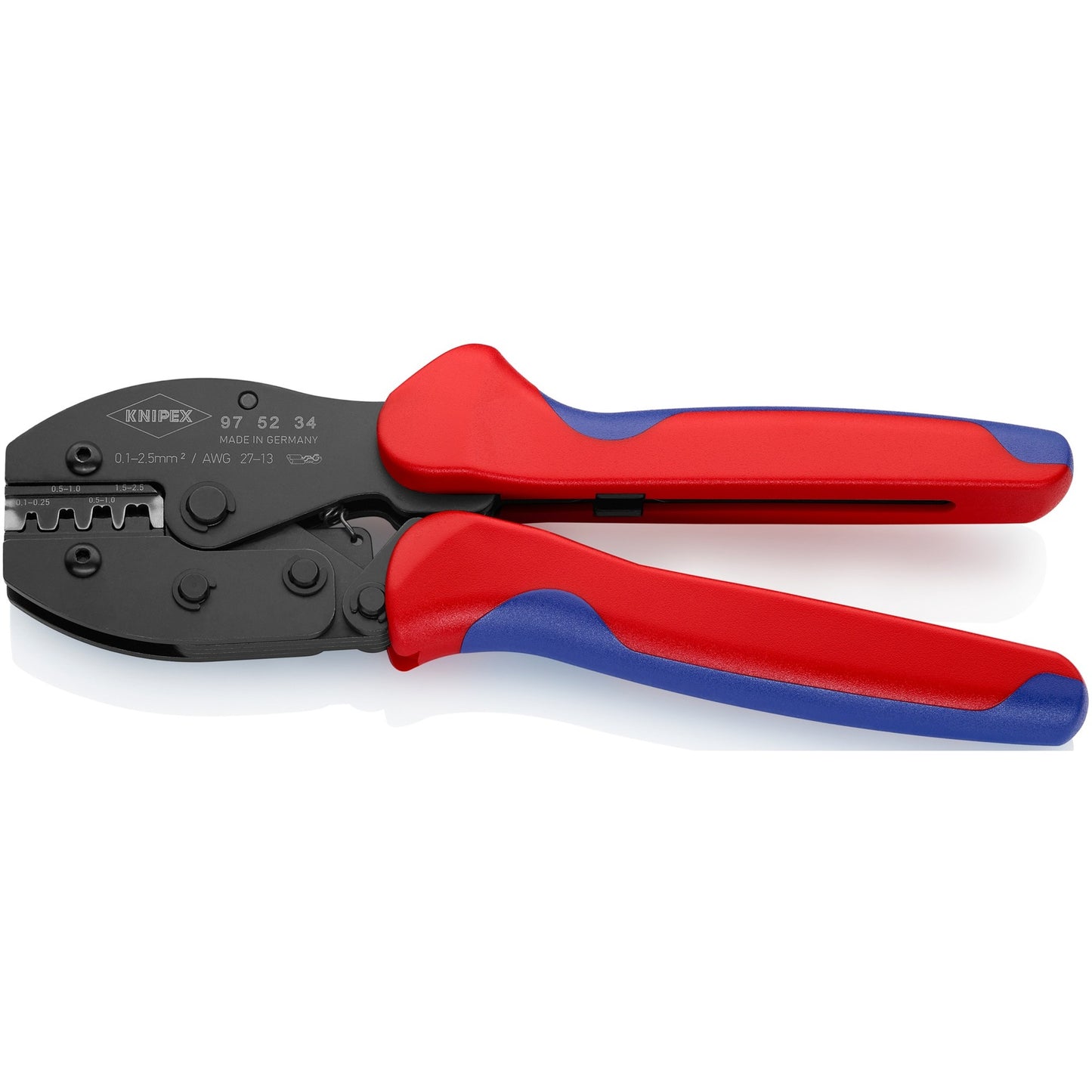 Knipex preciforce krimptang 975234 (rood blauw)