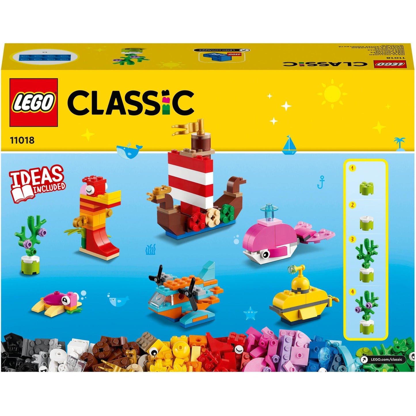 Lego classic - creatief zeeplezier constructiespeelgoed (11018)