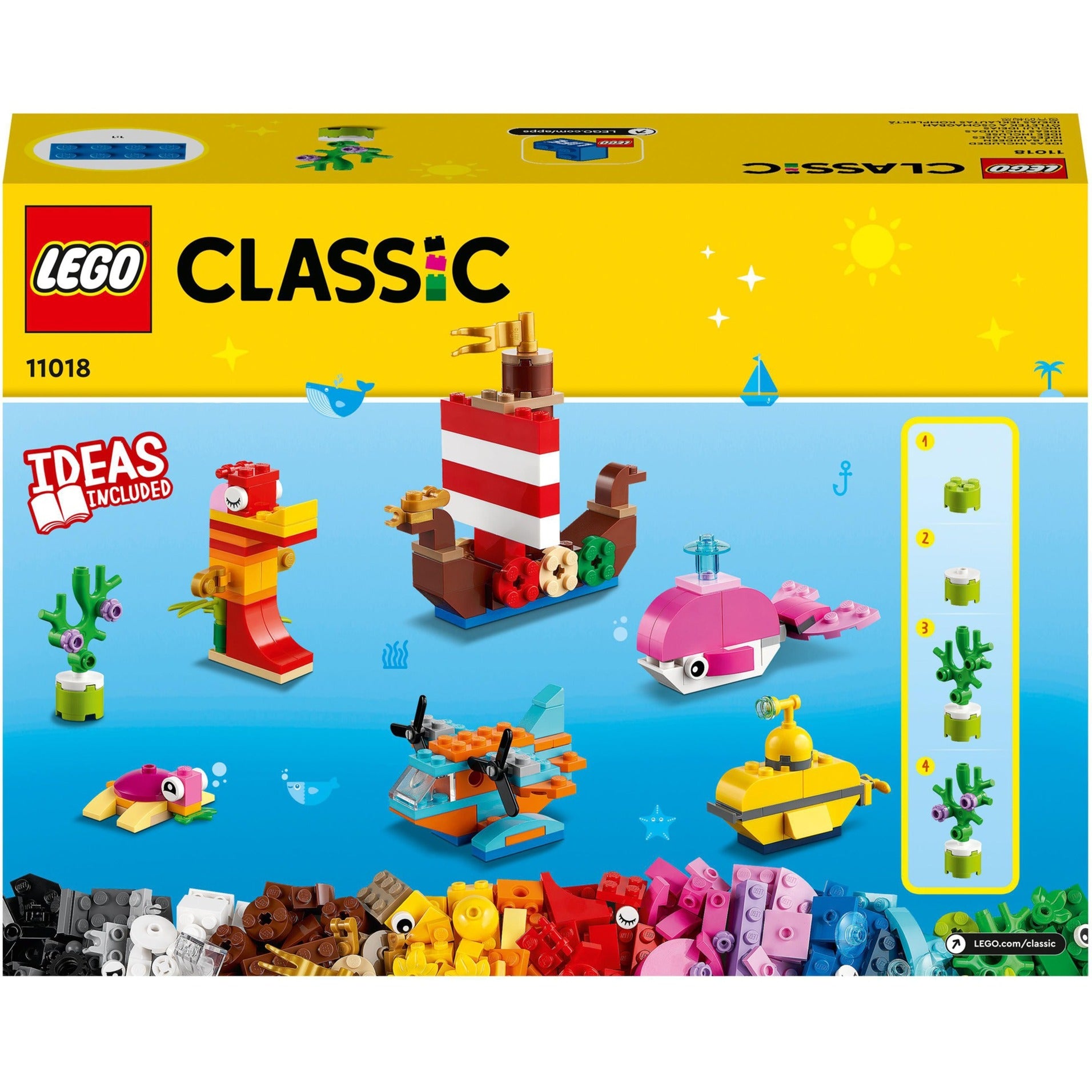 Lego classic - creatief zeeplezier constructiespeelgoed (11018)