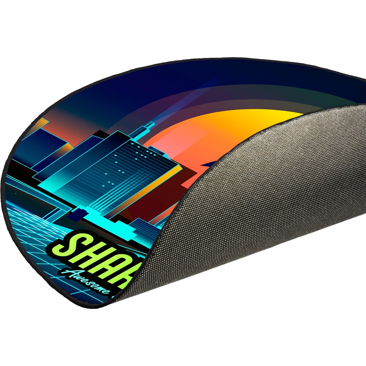 Sharkoon sfm11 floor mat (retro) beschermingsmat (blauw geel)