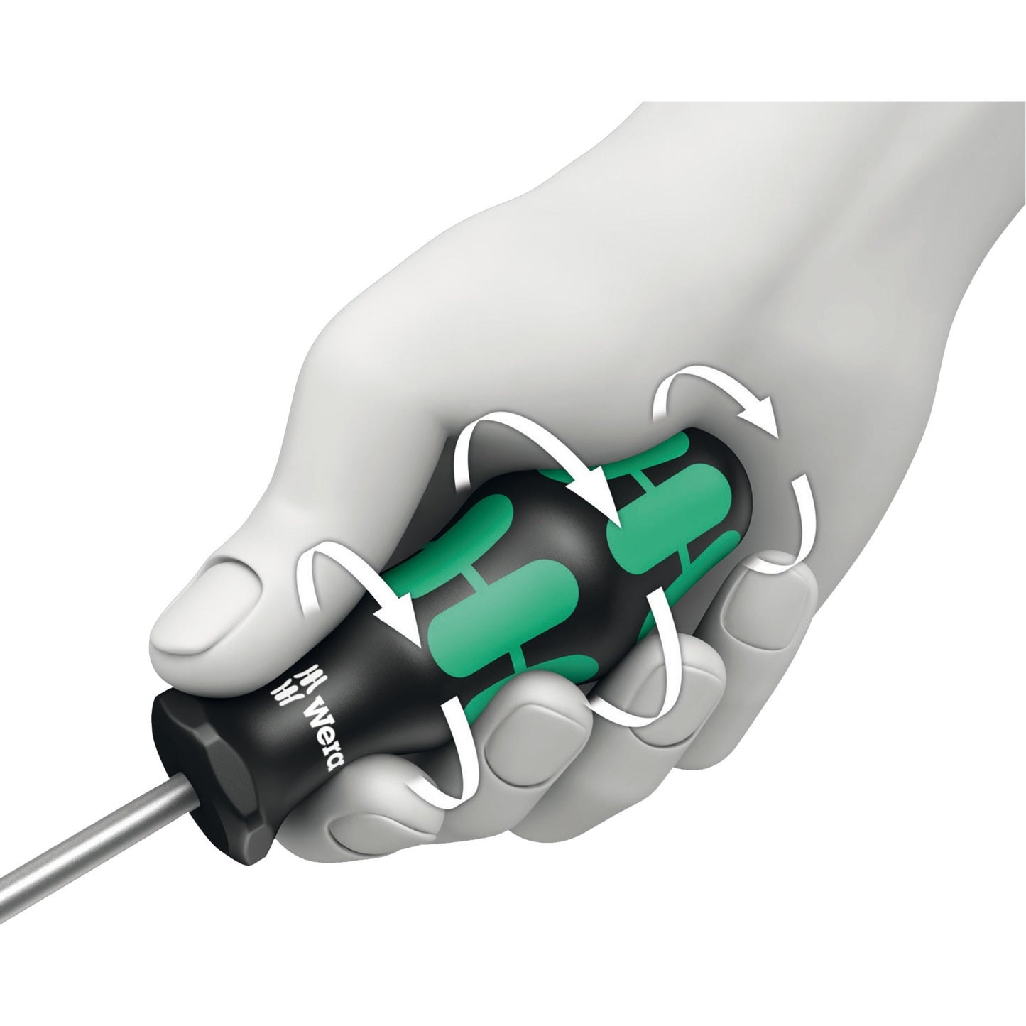 Wera 334 6 schroevendraaierset kraftform plus (zwart groen, 6-delig)
