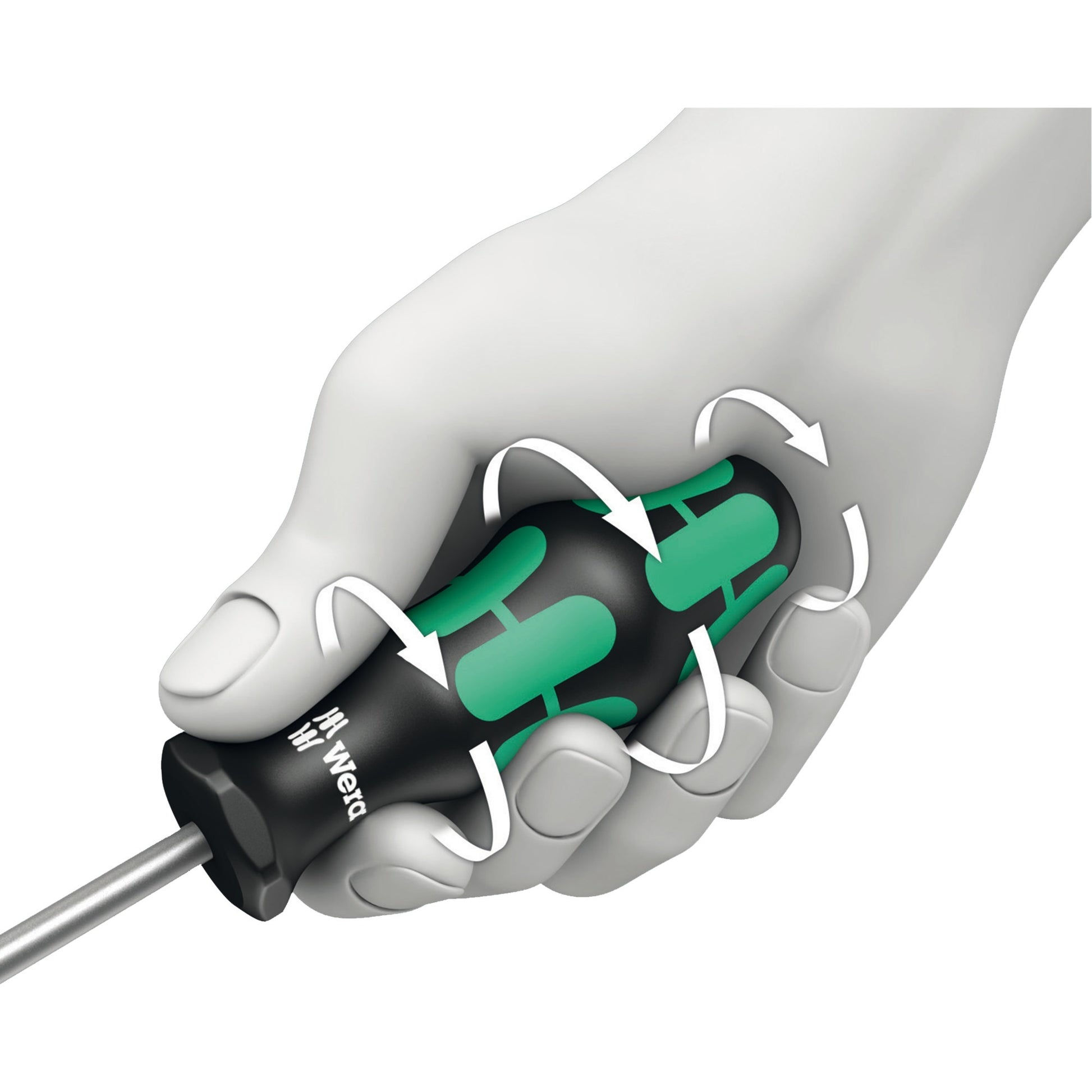 Wera 334 6 schroevendraaierset kraftform plus (zwart groen, 6-delig)