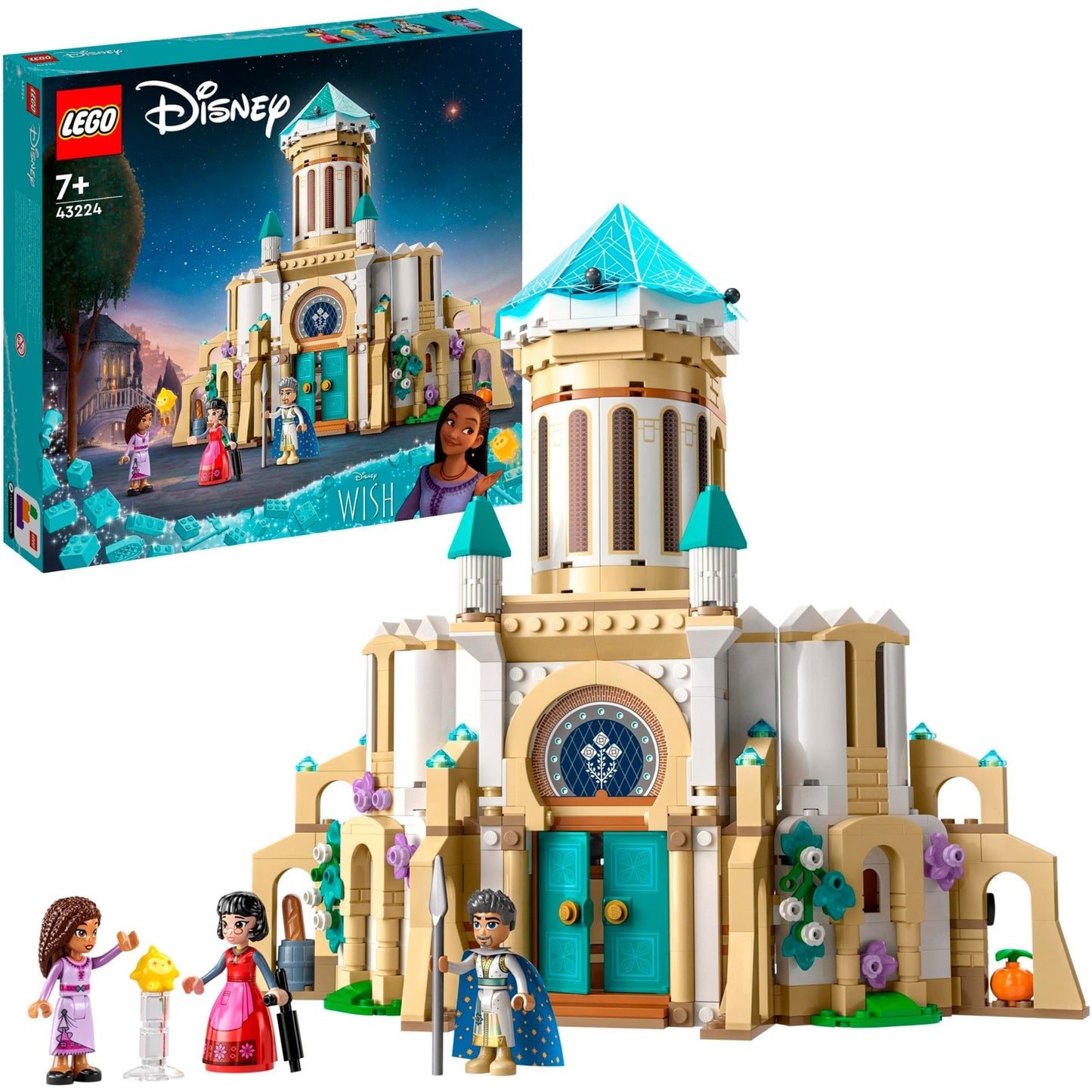 Lego disney - kasteel van koning magnifico constructiespeelgoed (43224)