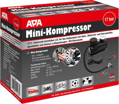 Eufab mini compressor 12v 17bar