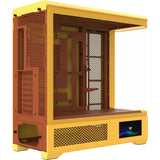 Thermaltake view 600 tg butter caramel big tower behuizing (geel | 2x usb-a | 1x usb-c | tempered glass) - afbeelding 3