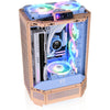Thermaltake the tower 300 - peach fuzz mini tower behuizing (perzik | 3x usb-a | tempered glass)