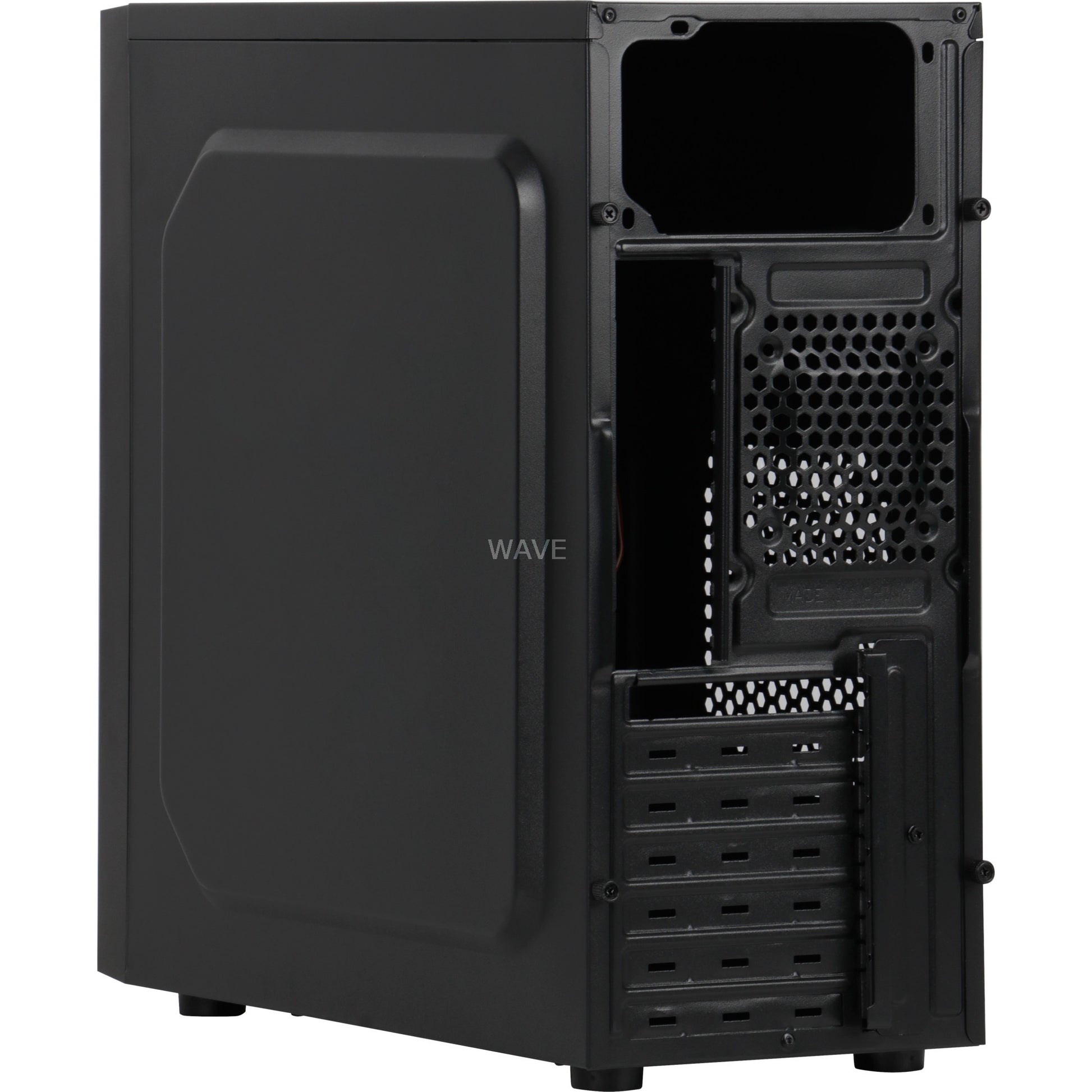 Inter-tech b-42 midi tower behuizing (zwart | 2x usb-a)