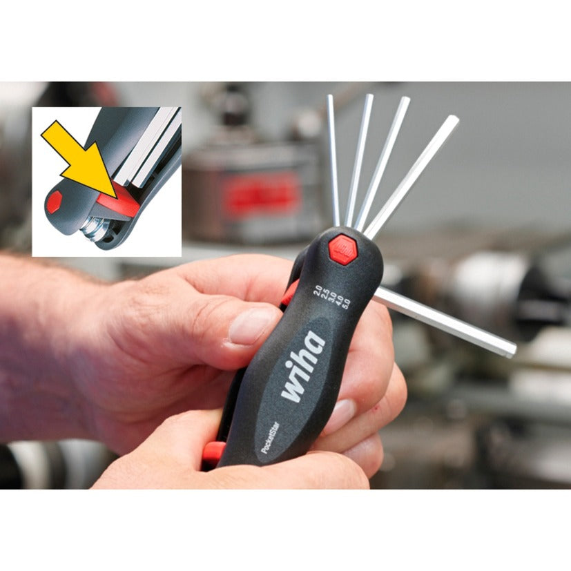 Wiha multitool pocketstar (zwart, 7-delig, sb-versie met euroslot ophanger)