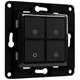 Shelly wall switch 4 knop (zwart)