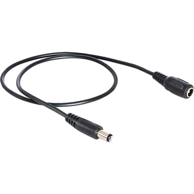Delock dc extension 5.5 x 2.1 mm male > female verlengkabel (zwart, 0,5 meter)