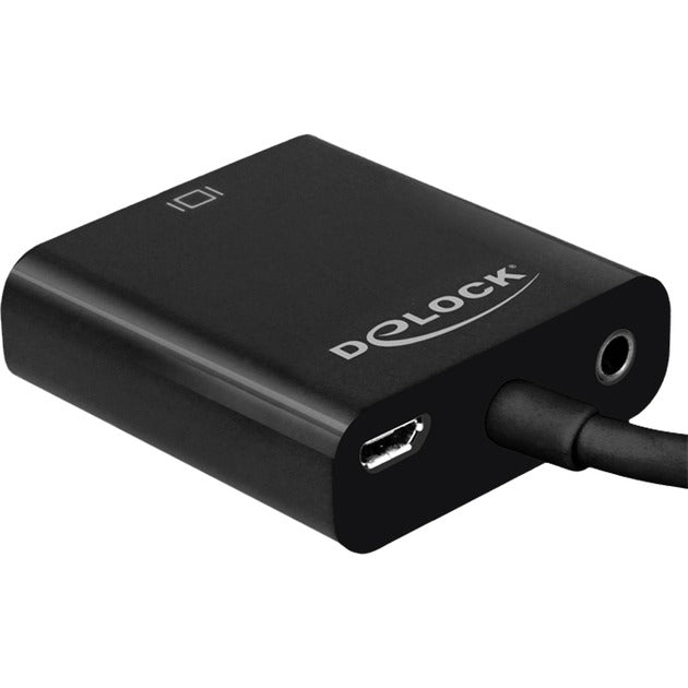 Delock micro-hdmi naar vga adapter (zwart, 0,17 meter)