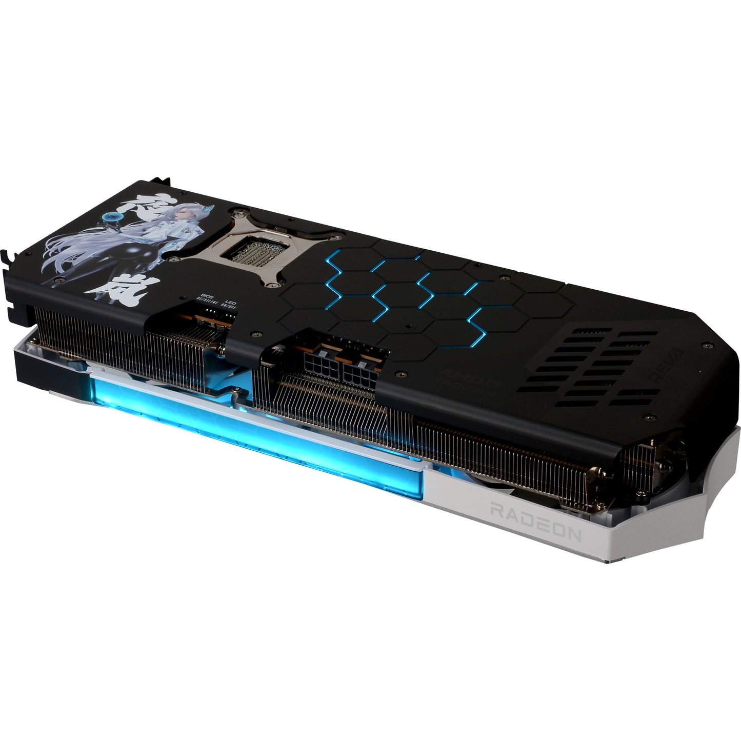 Powercolor radeon rx 9070 xt hellhound reva16gb limited edition grafische kaart (wit zwart, rdna4, gddr6, 3x displayport, 1x hdmi)