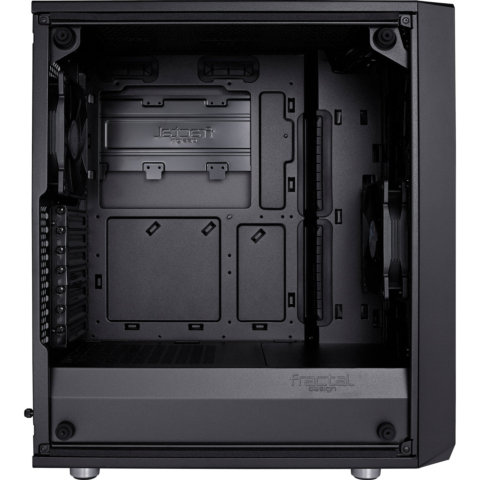 Fractal design meshify c midi tower behuizing (zwart | 2x usb-a | tempered glass)