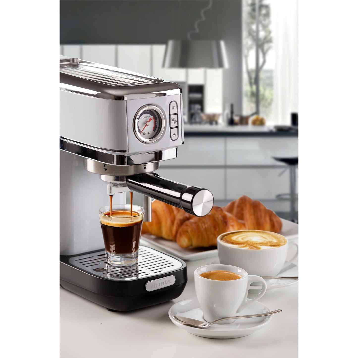 Ariete moderna espresso slim 1381 14 espressomachine (wit)
