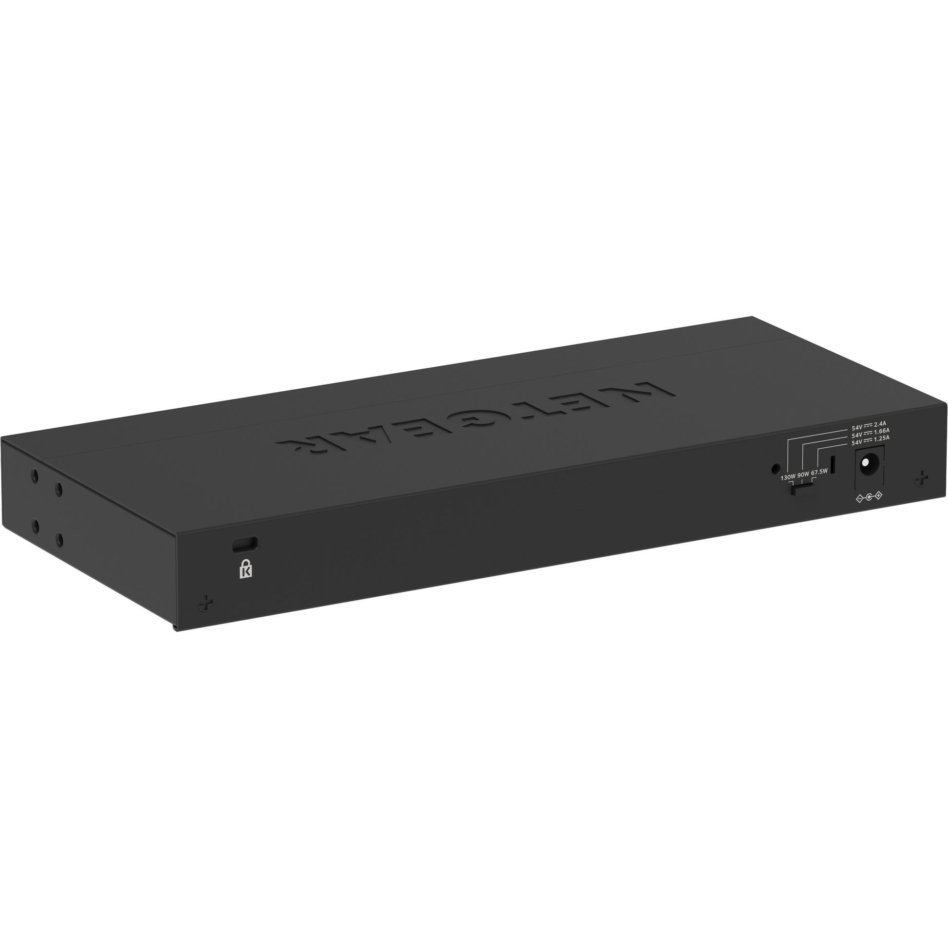 Netgear 8-poorts gigabit ethernet unmanaged poe+ essentials switch (gs308lp) (zwart, 60 watt poe)