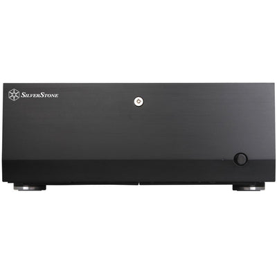 Silverstone grandia gd07b htpc behuizing (zwart | 2x usb-a)