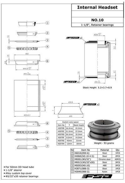 Fsa no.10 headset
