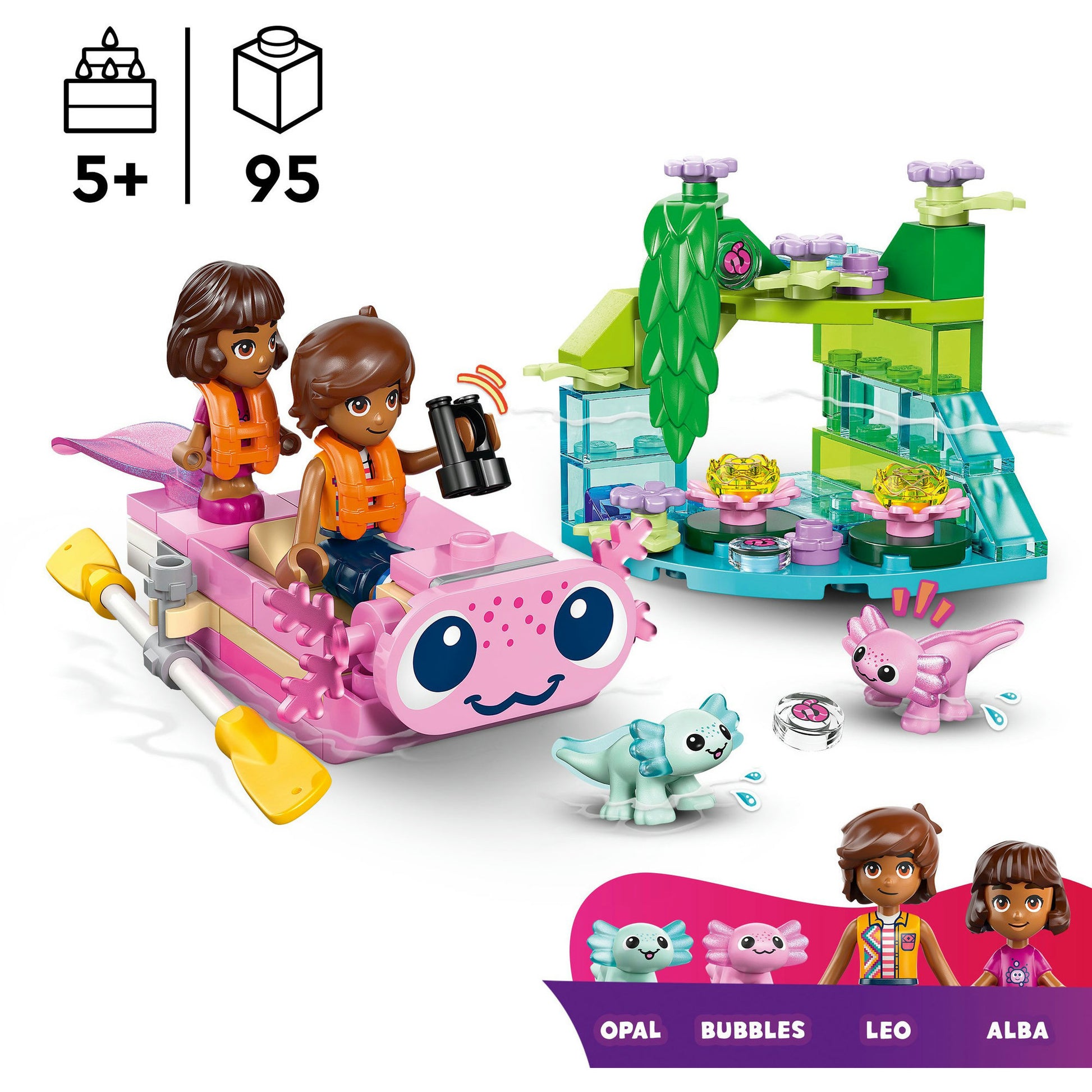 Lego friends axolotl avontuur boot bouwset - speelgoed - 42681