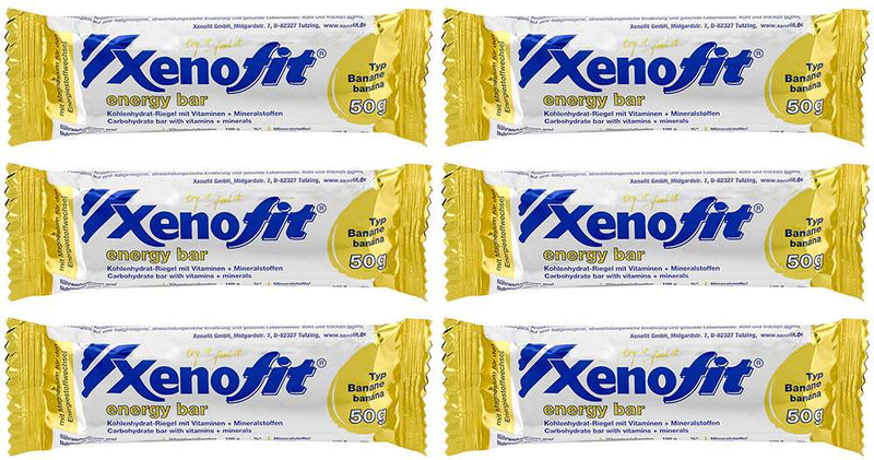 Xenofit energy bar banana 6x50g