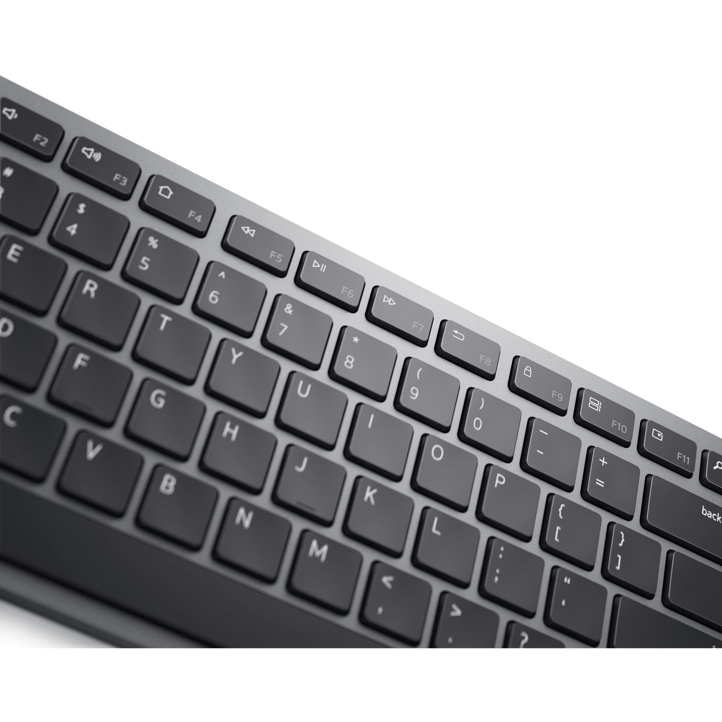 Dell premier multi-device draadloos toetsenbord en draadloze muis - km7321w desktopset (grijs, us lay-out (qwerty), 100%, bluetooth 5.0, dpi:1000 - 4000)