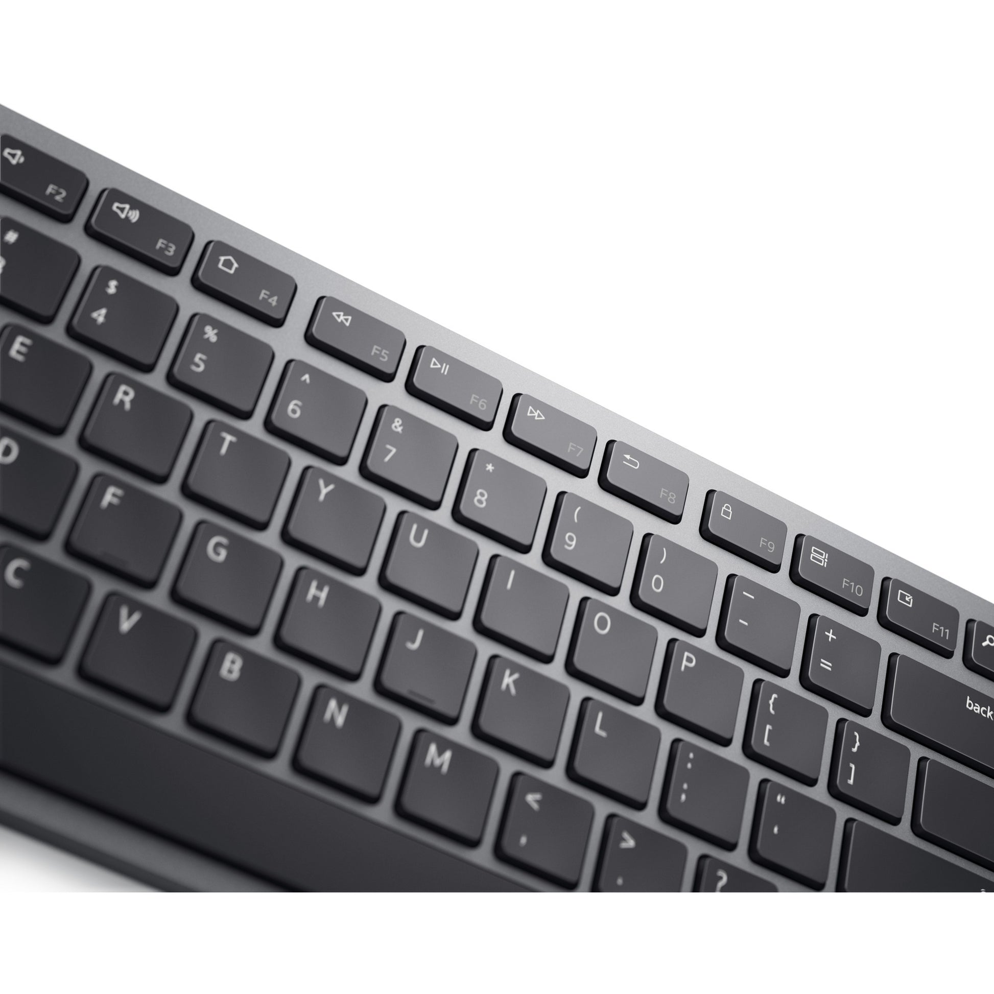 Dell premier multi-device draadloos toetsenbord en draadloze muis - km7321w desktopset (grijs, us lay-out (qwerty), 100%, bluetooth 5.0, dpi:1000 - 4000)