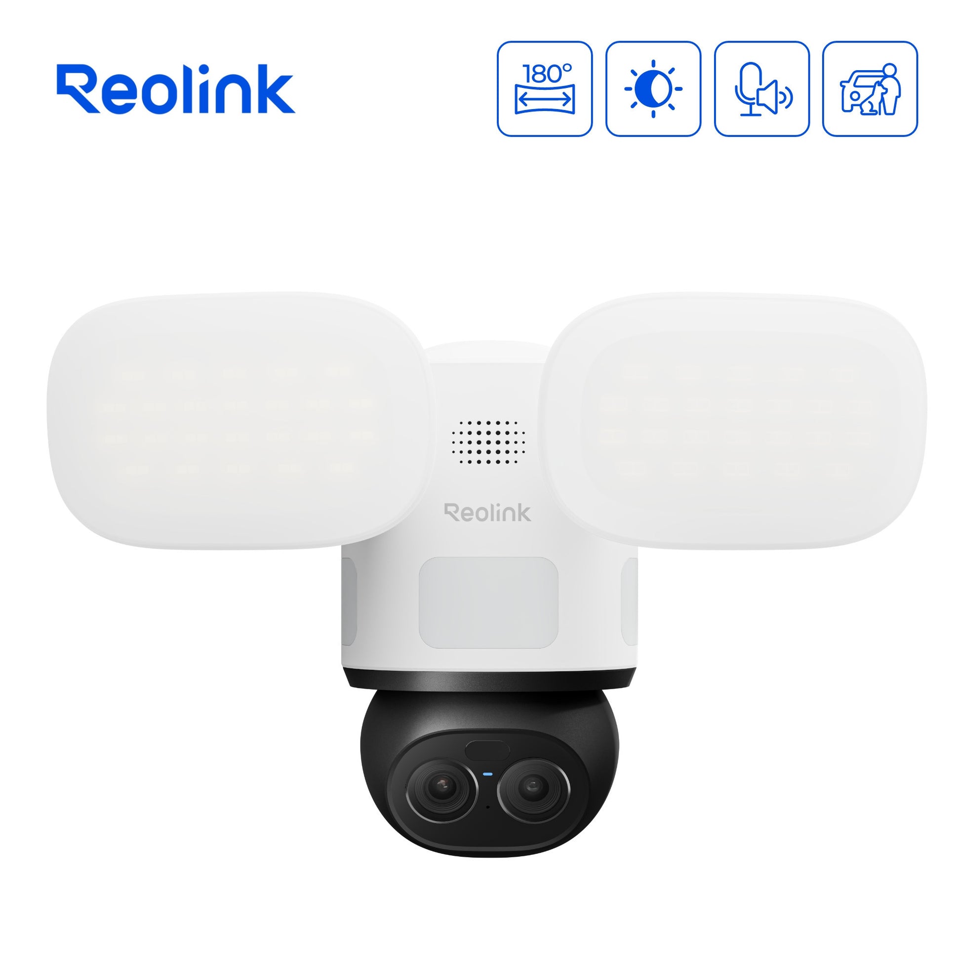 Reolink f850w trackflex floodlight wifi beveiligingscamera (wit, 4k, wifi)