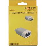 Delock hdmi naar vga adapter (grijs) - afbeelding 2