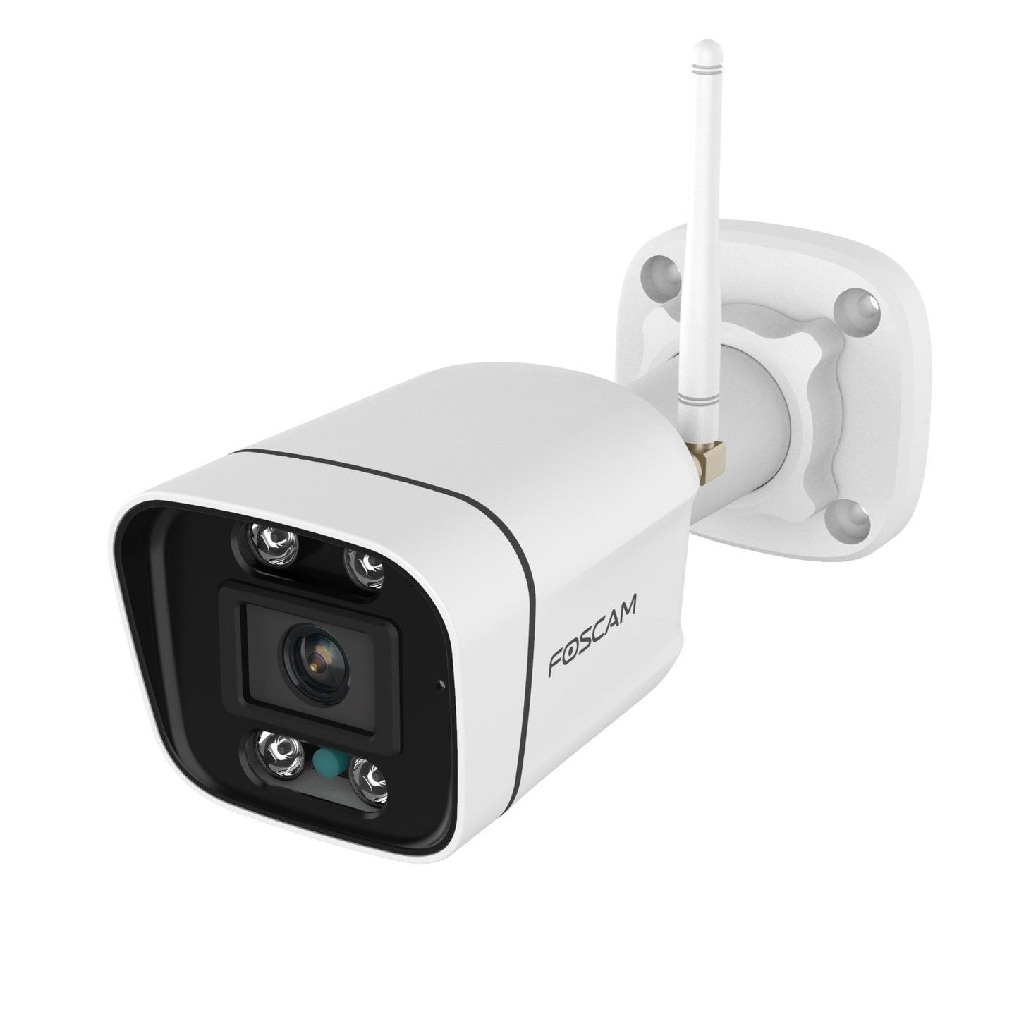 Foscam v8p, 4k 8mp dual-band wifi beveiligingscamera (wit, met geluid- en lichtalarm)