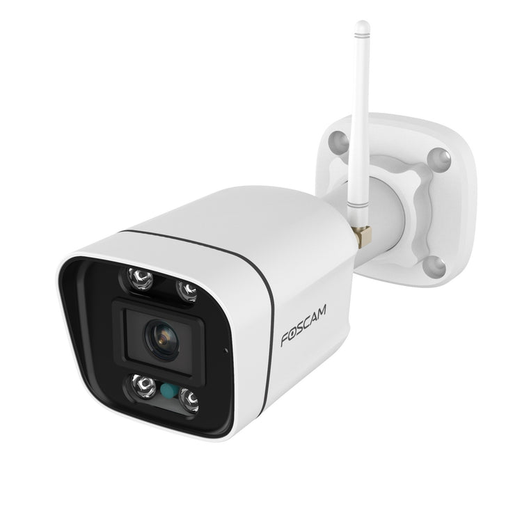 Foscam v8p, 4k 8mp dual-band wifi beveiligingscamera (wit, met geluid- en lichtalarm)