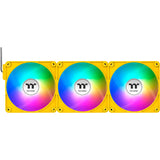 Thermaltake ct120 ex argb sync pc cooling fan bumblebee (3-fan pack) case fans (geel, 3 stuks, 120 x 120 x 25 mm, pwm) - afbeelding 1