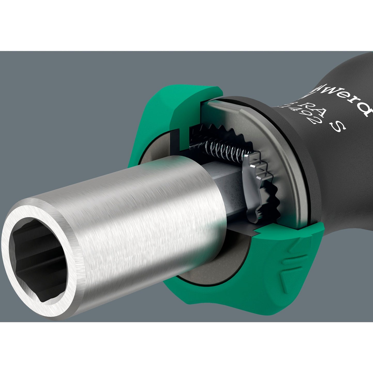 Wera kraftform kompakt 838 ra s imperial set 1 bitset (zwart groen, 14‑delig)