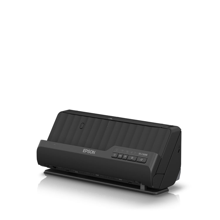 Epson es-c320w compacte a4-documentscanner met wi-fi-connectiviteit en u-traject (zwart, a4, a5, a6, b5)