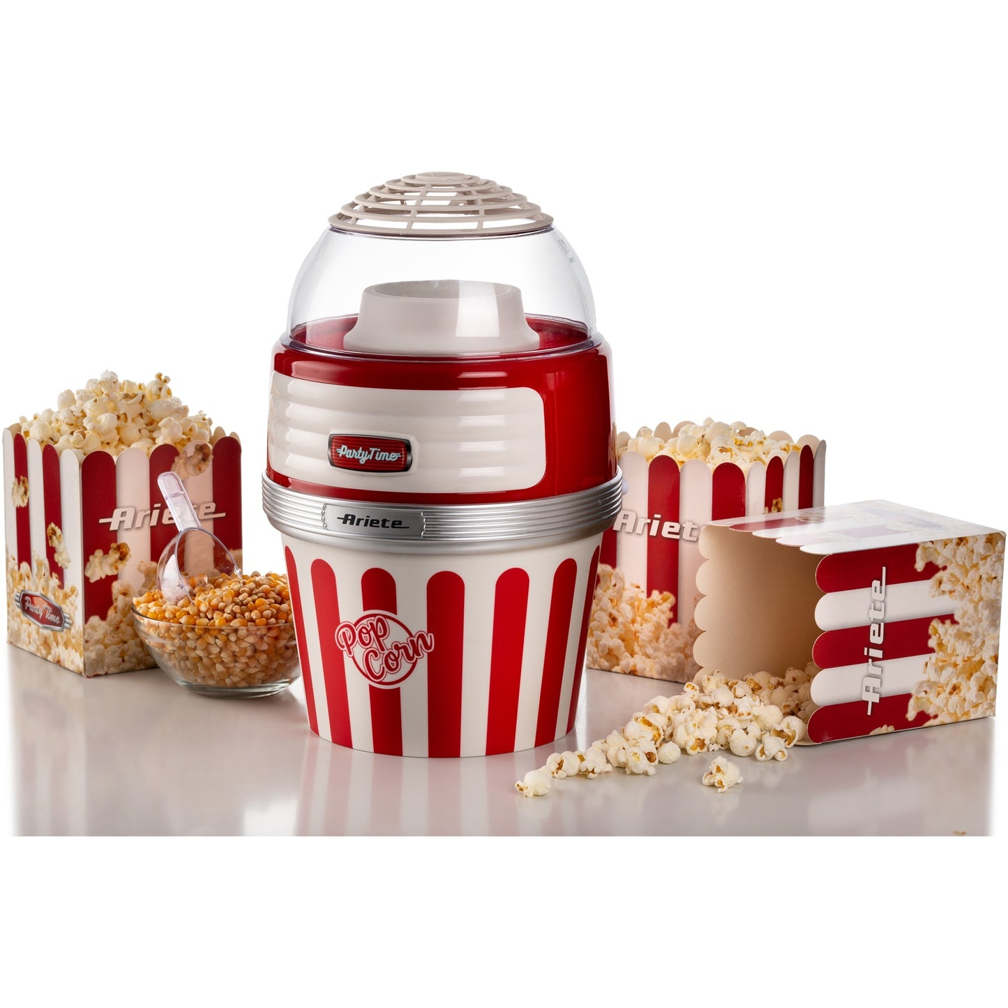 Ariete party time pop corn xl machine 2957 00 popcornmaker (rood wit)