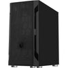 Silverstone sst-fah1mb-g midi tower behuizing (zwart | 3x usb-a | tempered glass)