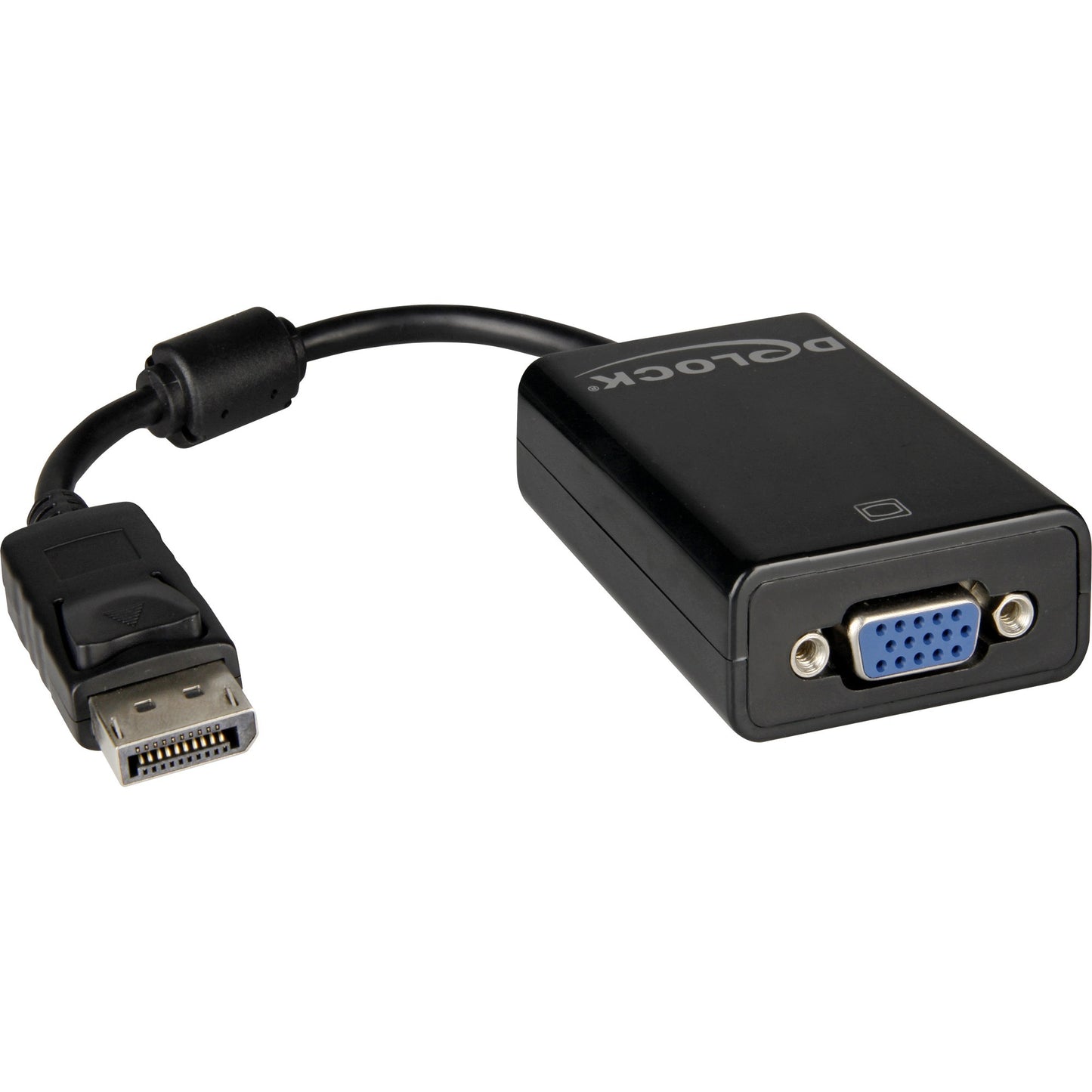 Delock adapter displayport 1.1 > vga (zwart)