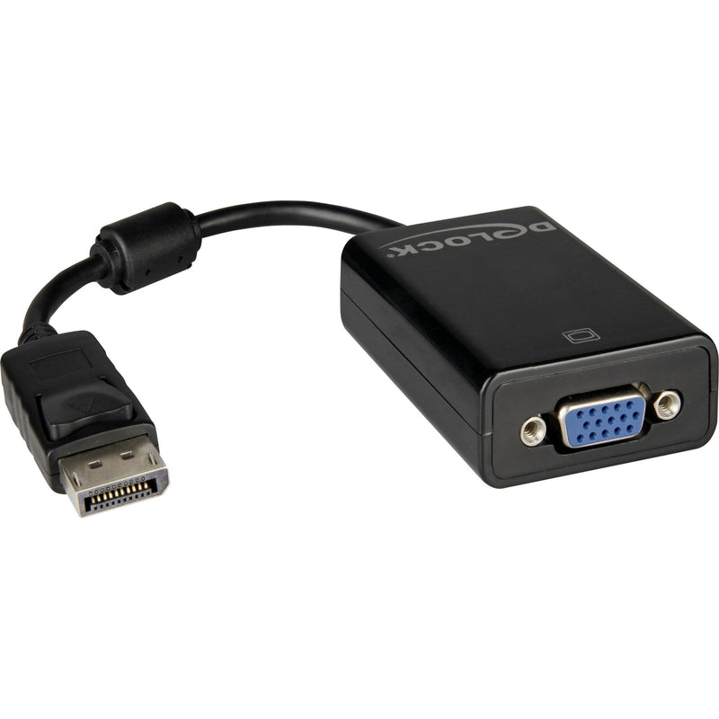 Delock adapter displayport 1.1 > vga (zwart)
