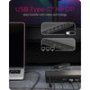 Icy box ib-dk7401-cu31 17-in-1 dockingstation (zwart)