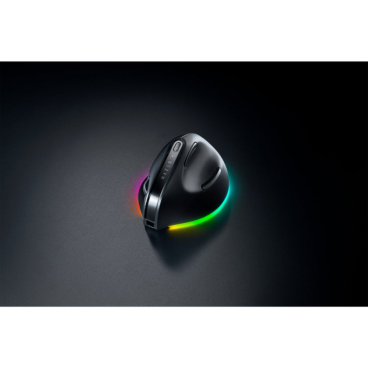 Razer pro click v2 vertical gaming muis (zwart, tot 30.000 dpi, usb-c bluetooth 2.4 ghz)