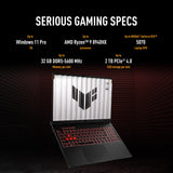 Asus tuf gaming a16 fa608um-rv231w 16 gaming laptop (zwart grijs | r7 260 | rtx 5060 | 16 gb | 512 gb ssd) - afbeelding 18