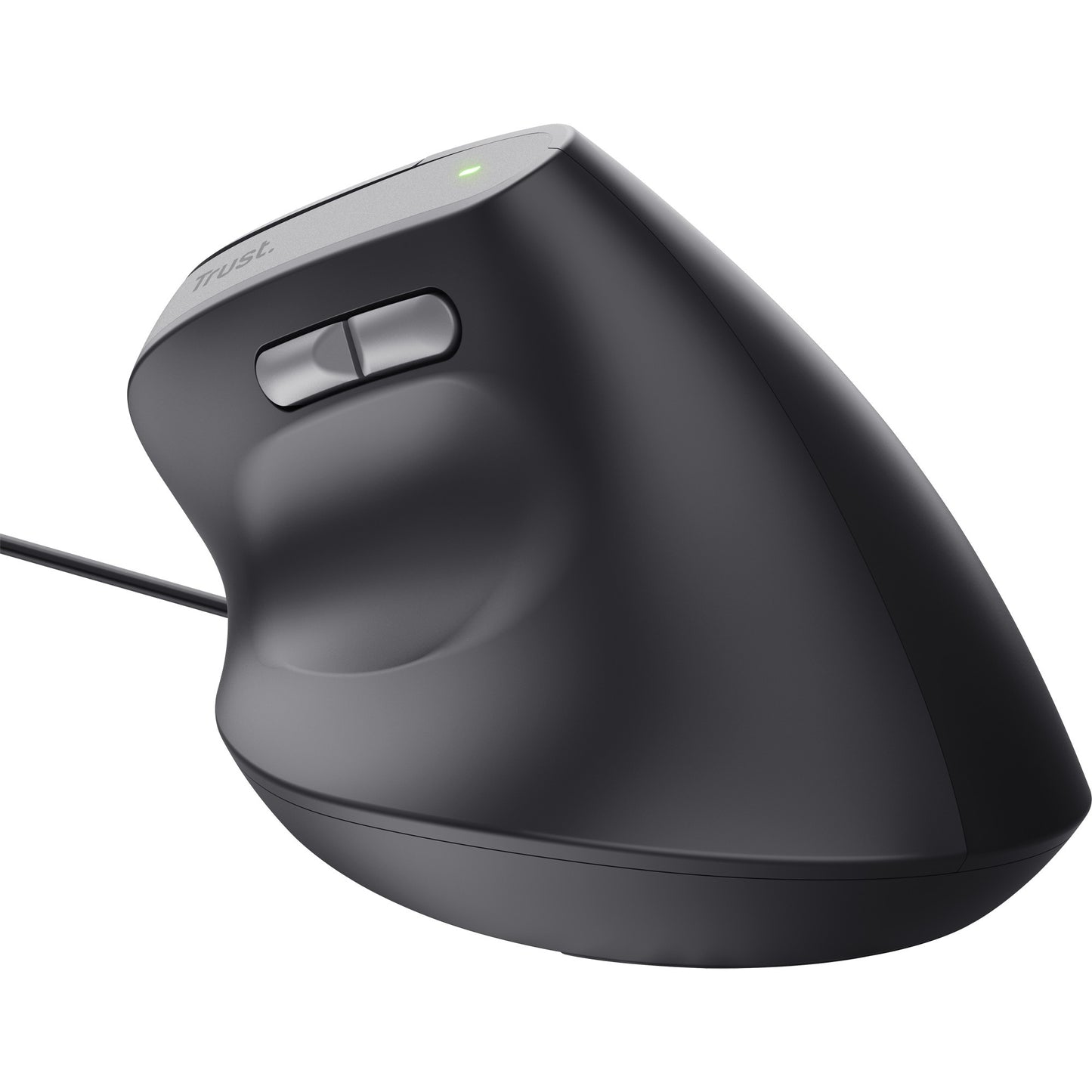Trust bayo ii bedrade ergonomische muis (zwart, 800 dpi - 2400 dpi)