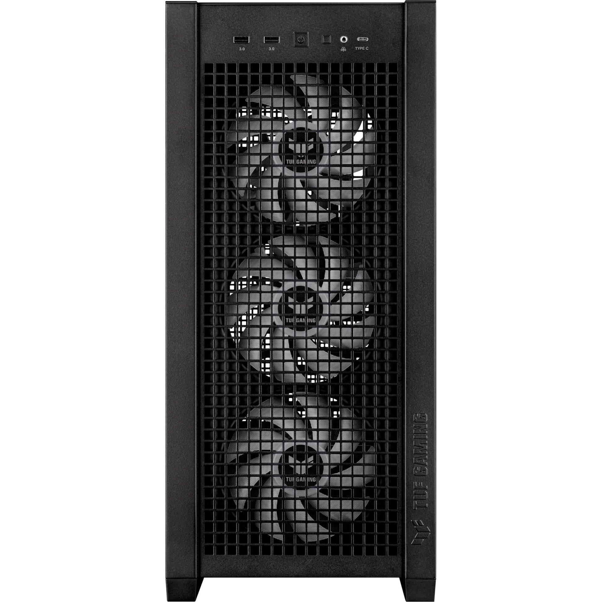 Asus tuf gaming gt302 argb midi tower behuizing (zwart | 2x usb-a | 1x usb-c | rgb | tempered glass)
