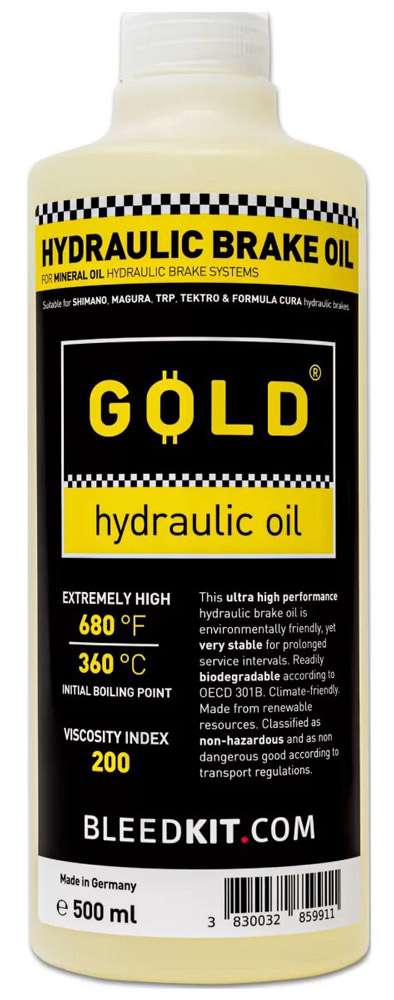 Bleedkit mineral brake fluid gold