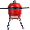 Kamado joe big joe i houtskoolbarbecue (rood zwart, ø 61cm)