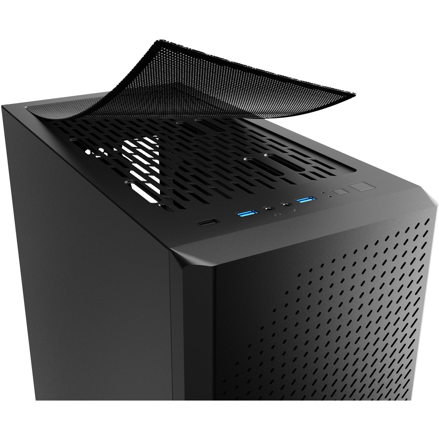 Sharkoon vs9 black midi tower behuizing (zwart | 3x usb-a)