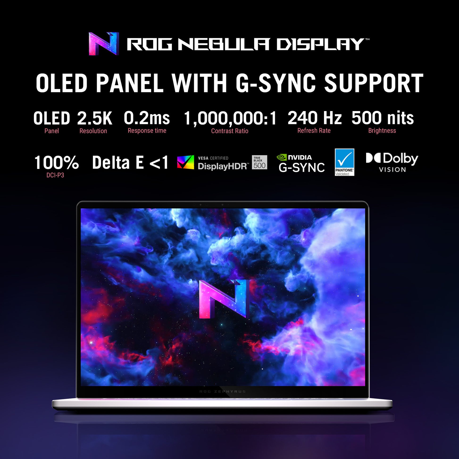 Asus rog zephyrus g16 gu605cp-qr022w 16 gaming laptop (wit | core ultra 9 285h | rtx 5070 | 32 gb | 1 tb ssd | oled)