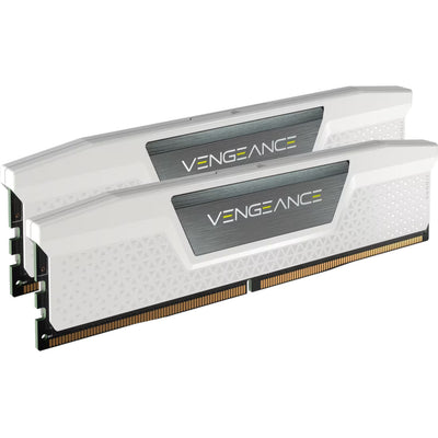 Corsair vengeance 32 gb ddr5-6000 (2x 16 gb) werkgeheugen (wit, cmk32gx5m2d6000z38w, xmp, expo)