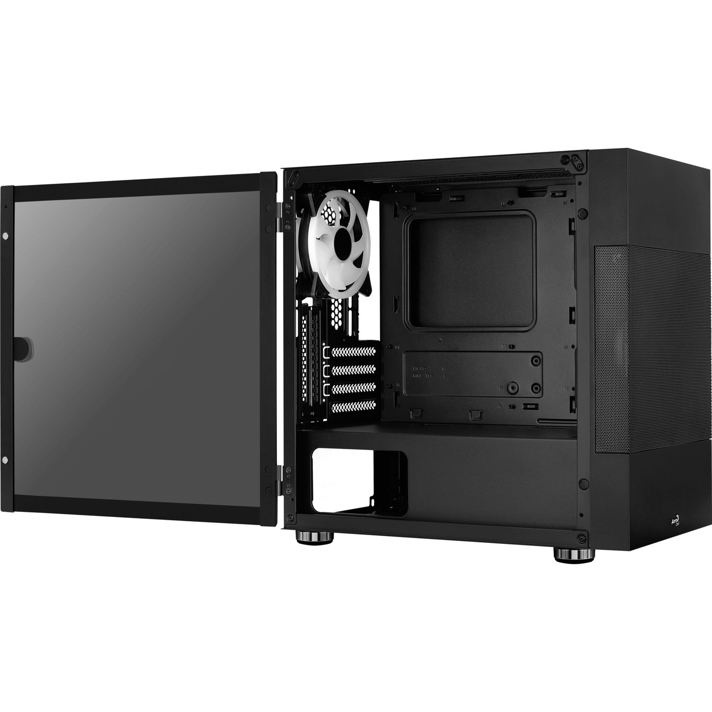 Aerocool atomic v2 mini tower behuizing (zwart | 2x usb-a | window)