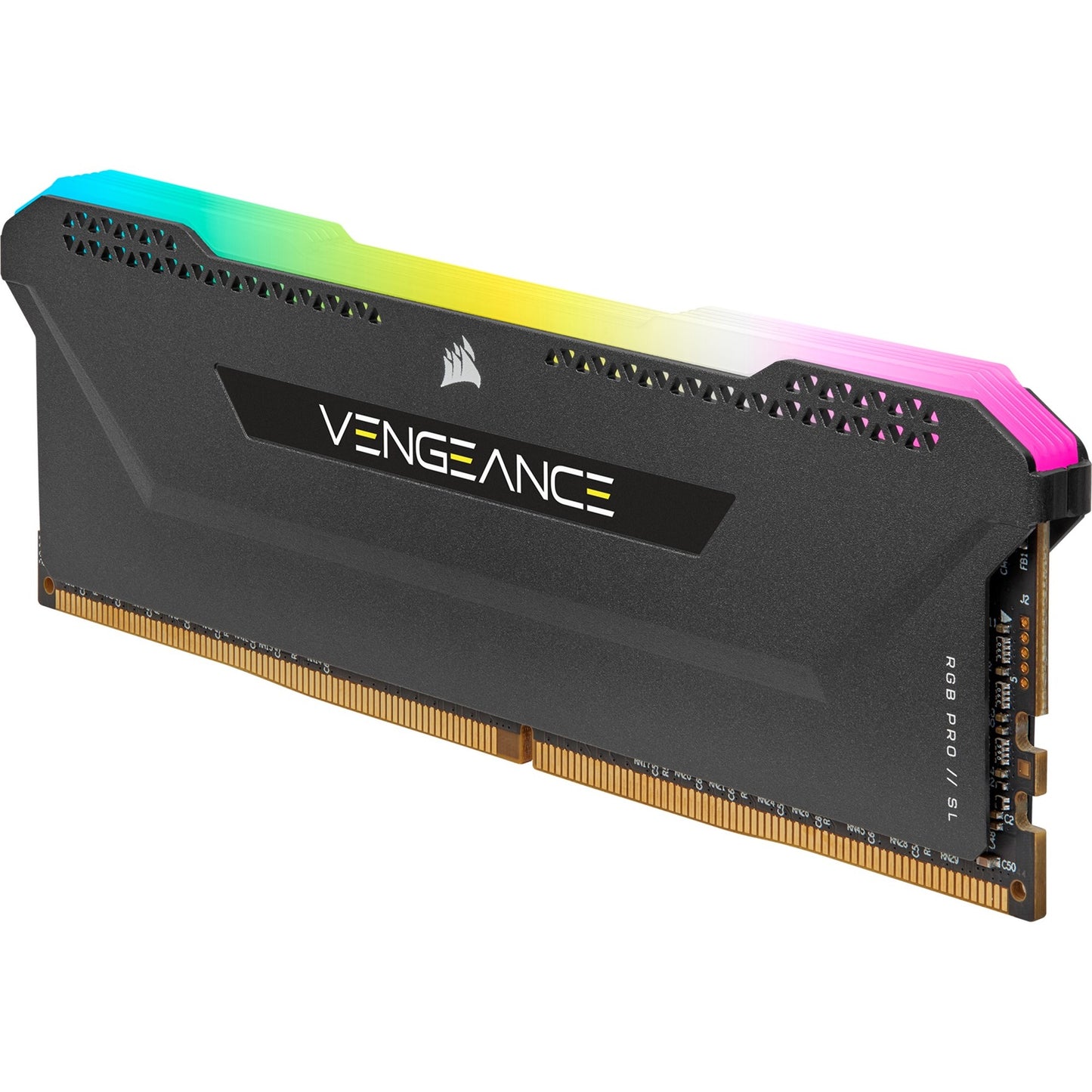 Corsair vengeance rgb pro sl 32 gb ddr4-3200 (2x 16 gb) werkgeheugen (zwart, cmh32gx4m2e3200c16, xmp 2.0)